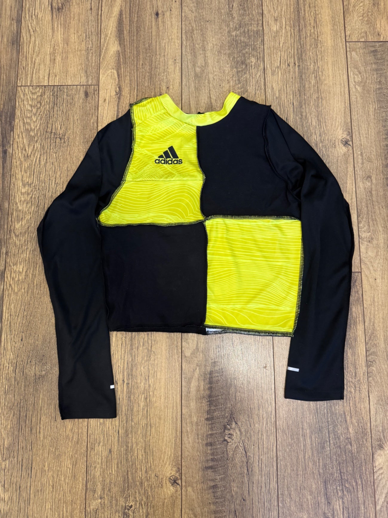 Make Your Move ReMade Patched Long Sleeve Top