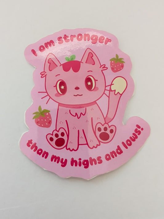 Cupcake The Cat Sticker