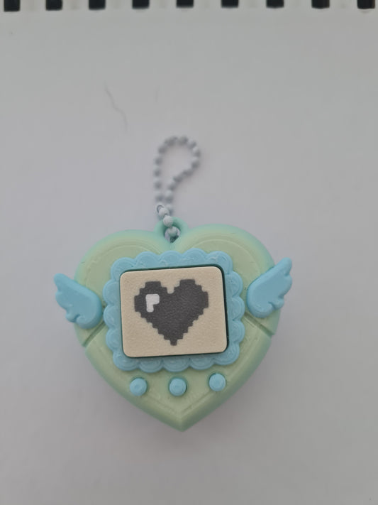 heart blue virtual pet keyring