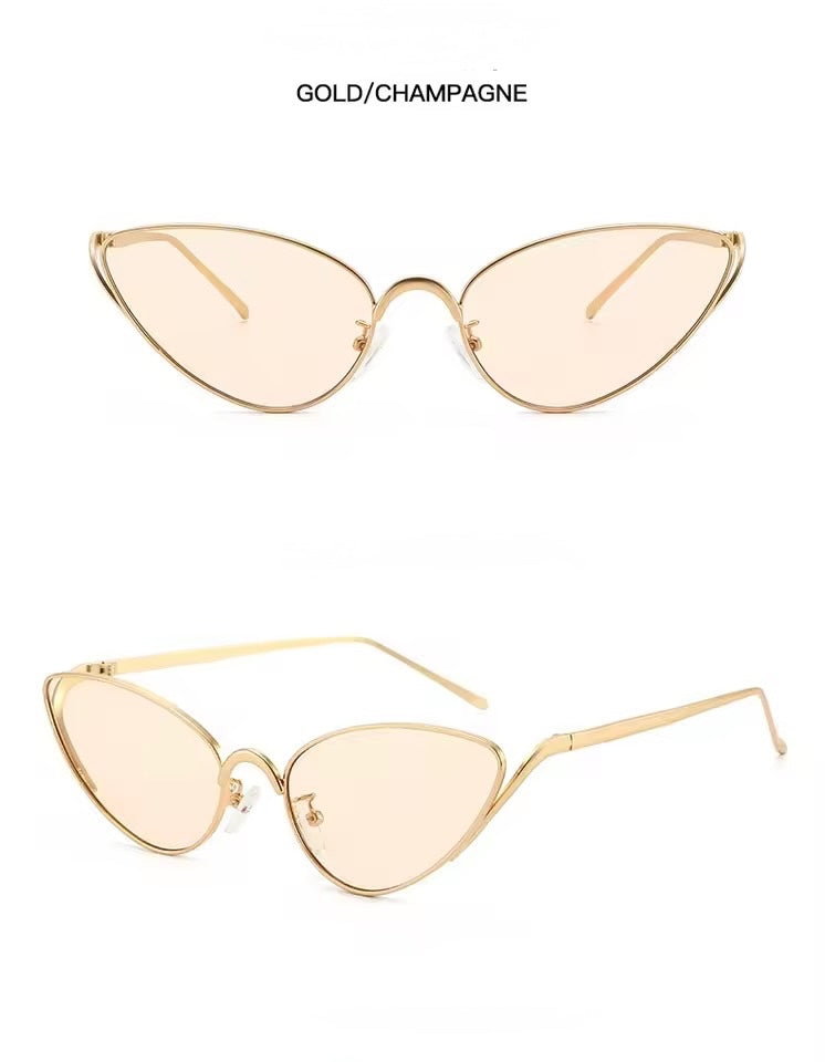 Viper Cat Eye Sunglasses Champagne