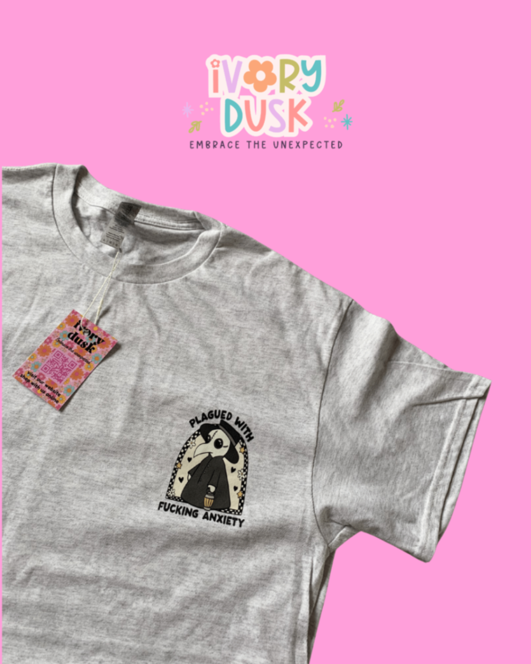 Plague doctor anxiety tshirt size L