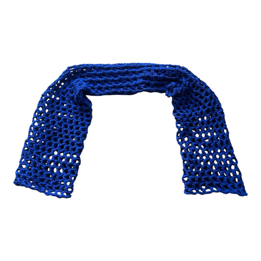 Navy blue crochet shrug 