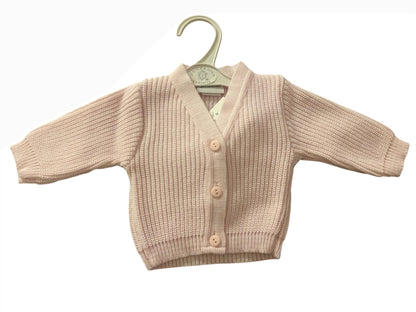 0-3m Pink Hello World Cardigan 