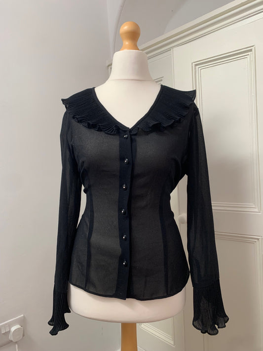 black collared shirt 