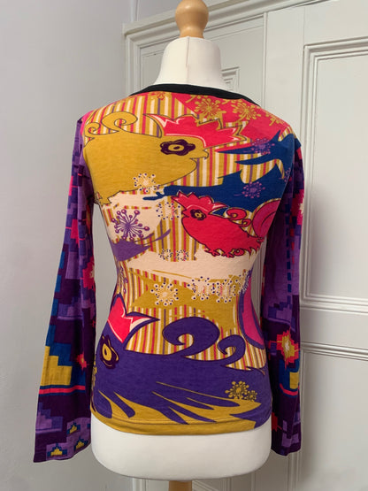 100% cotton vintage hayes graphic top