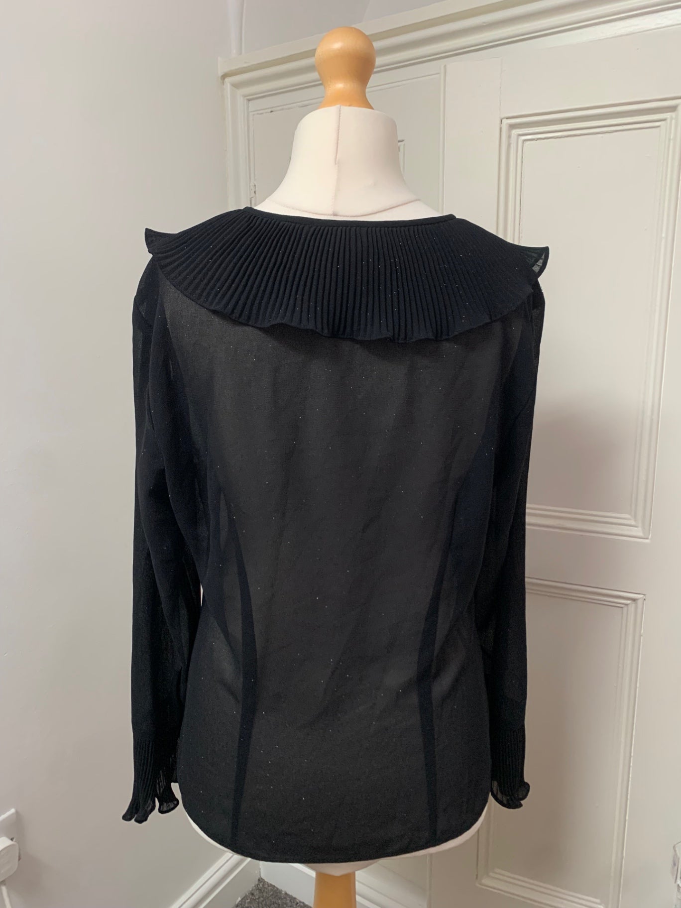 black collared shirt 