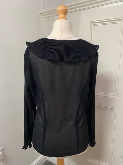 black collared shirt 