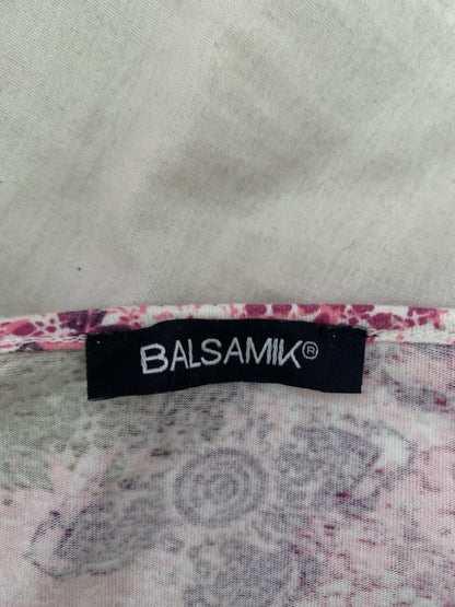 100% cotton pink balsamik top
