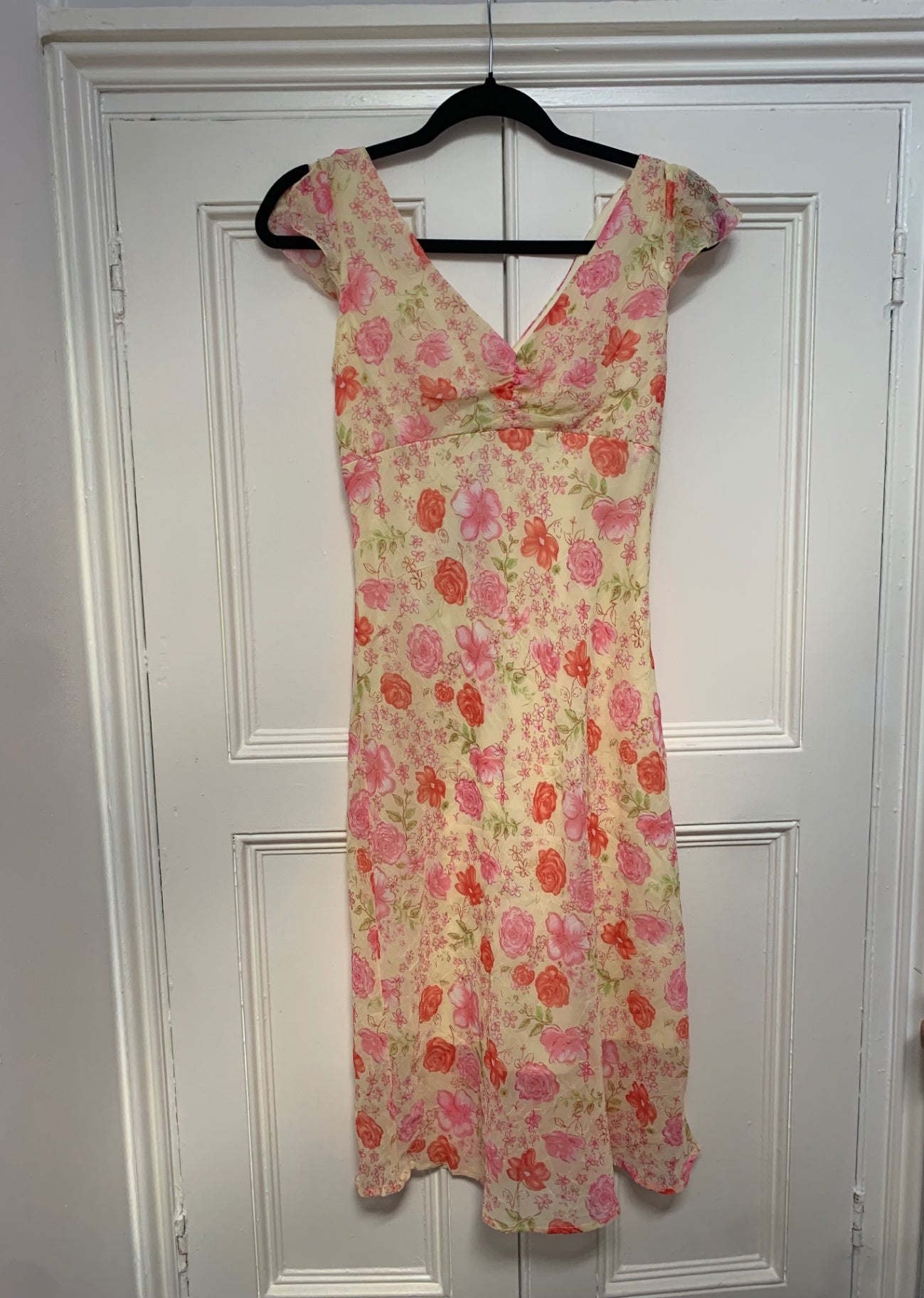 yellow floral dress