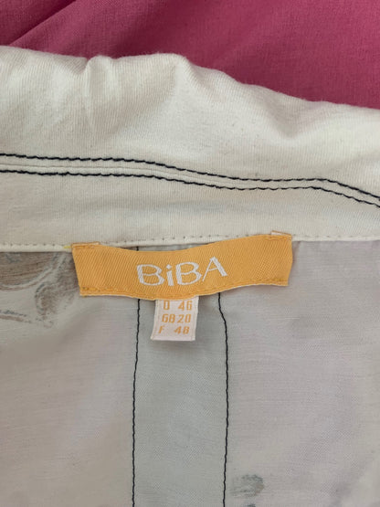vintage biba white zip up top 