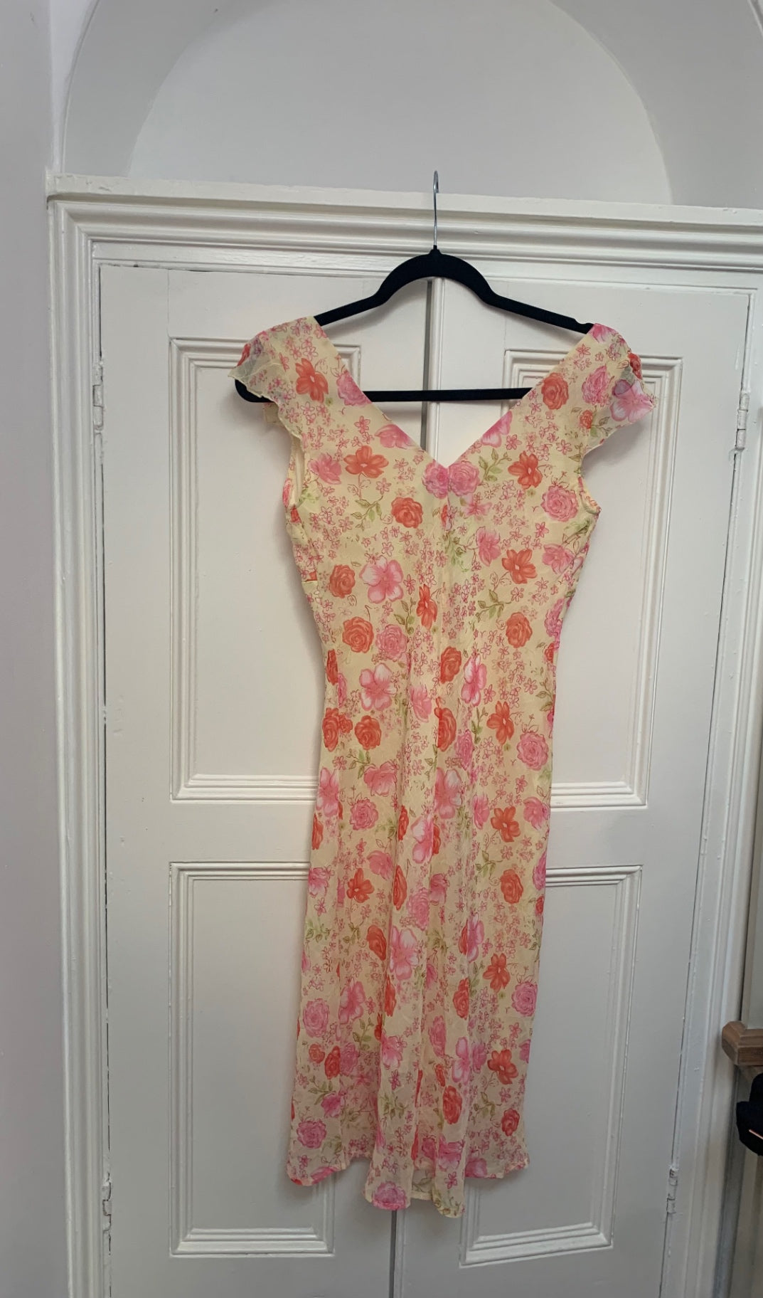 yellow floral dress