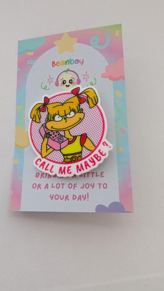 Call me maybe? pin badge