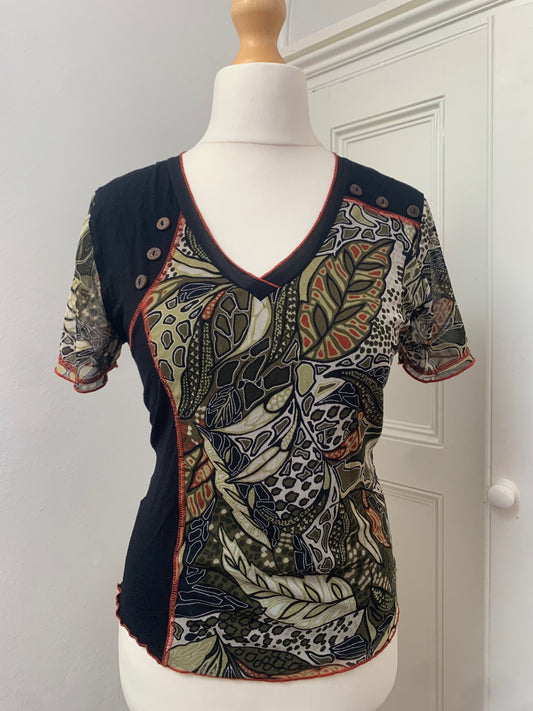 leaf pattern mesh top 