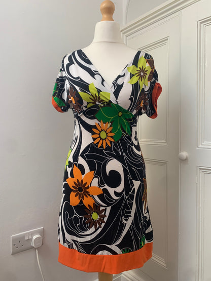 floral swirl dress