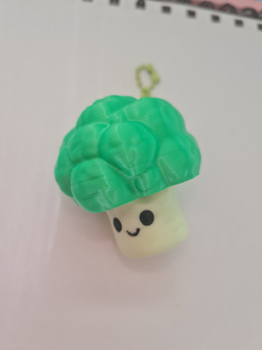 Broccoli Clicker Keychain