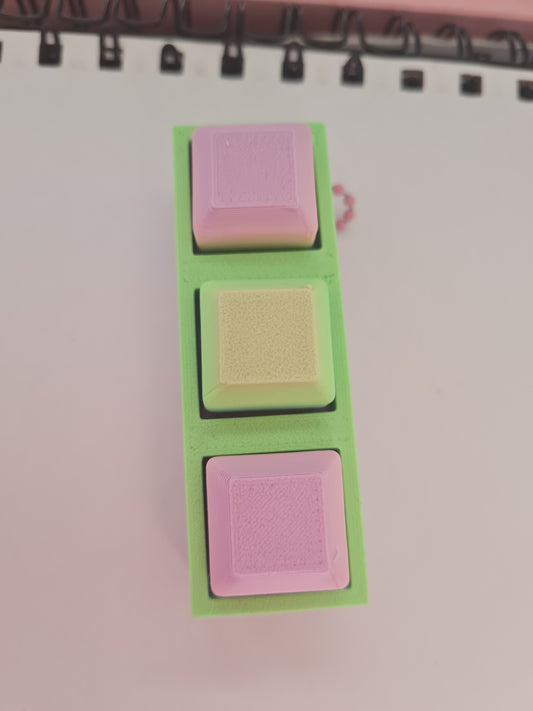Spiky Brick Clicker Keychain 
