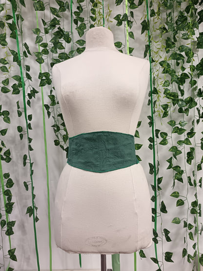 Jade green corset belt