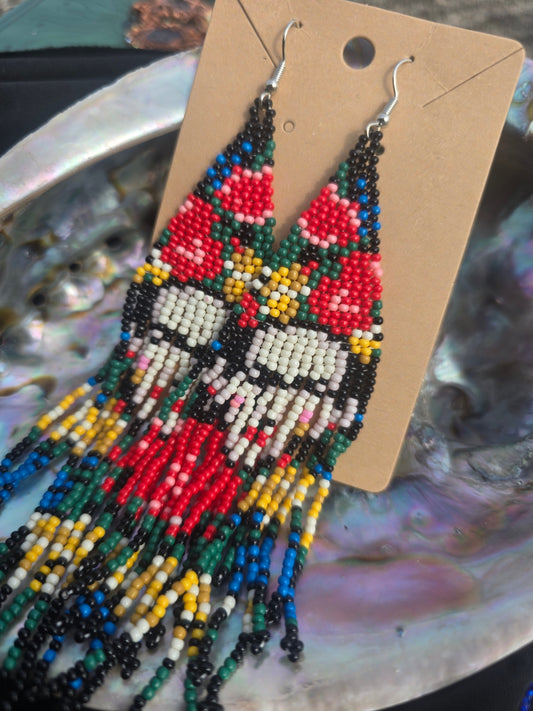Beaded freda earrings 