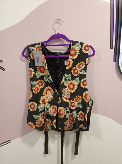 Sunflower corset waistcoat