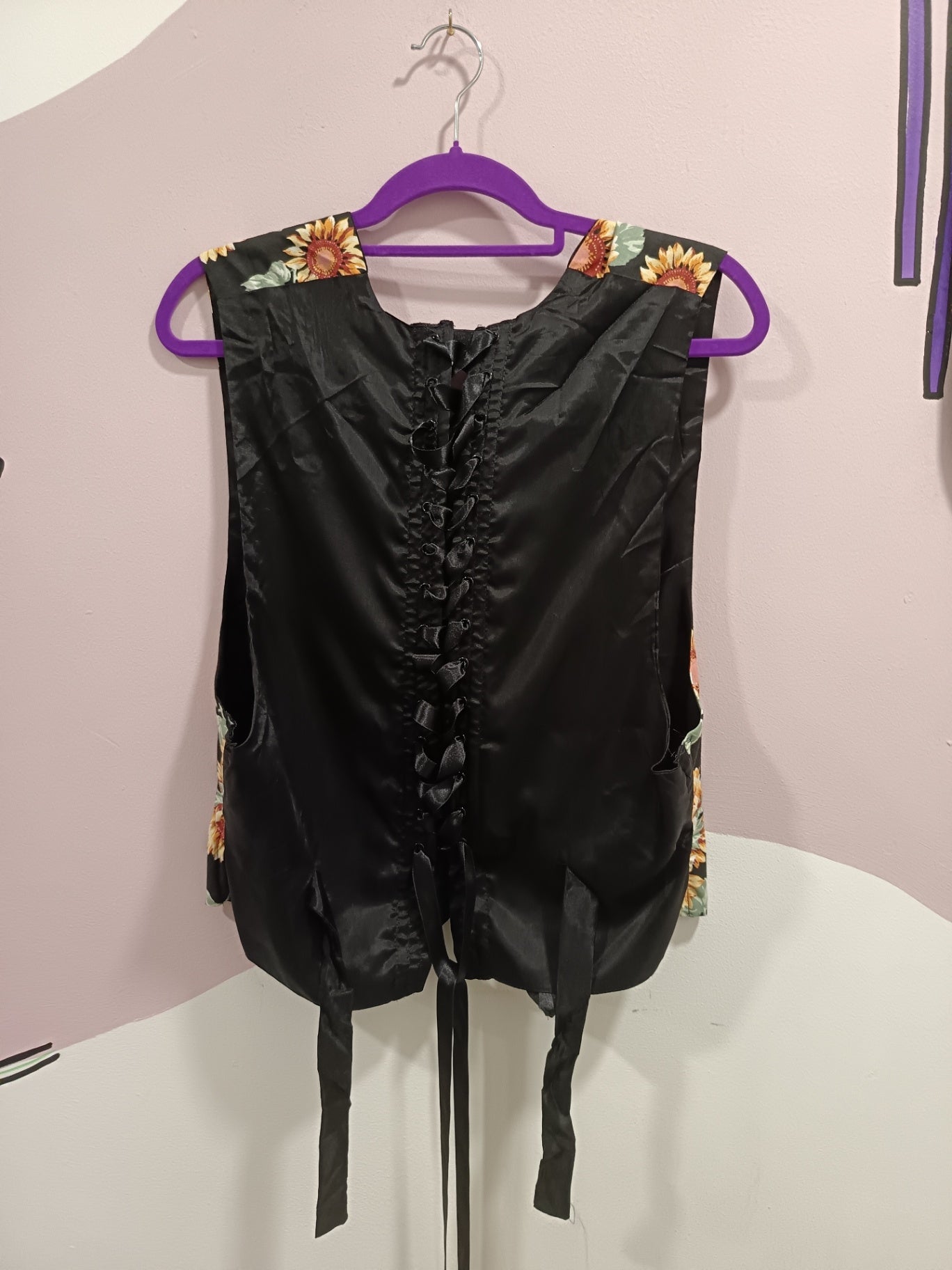 Sunflower corset waistcoat
