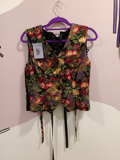 Fruit coded corset waistcoat 