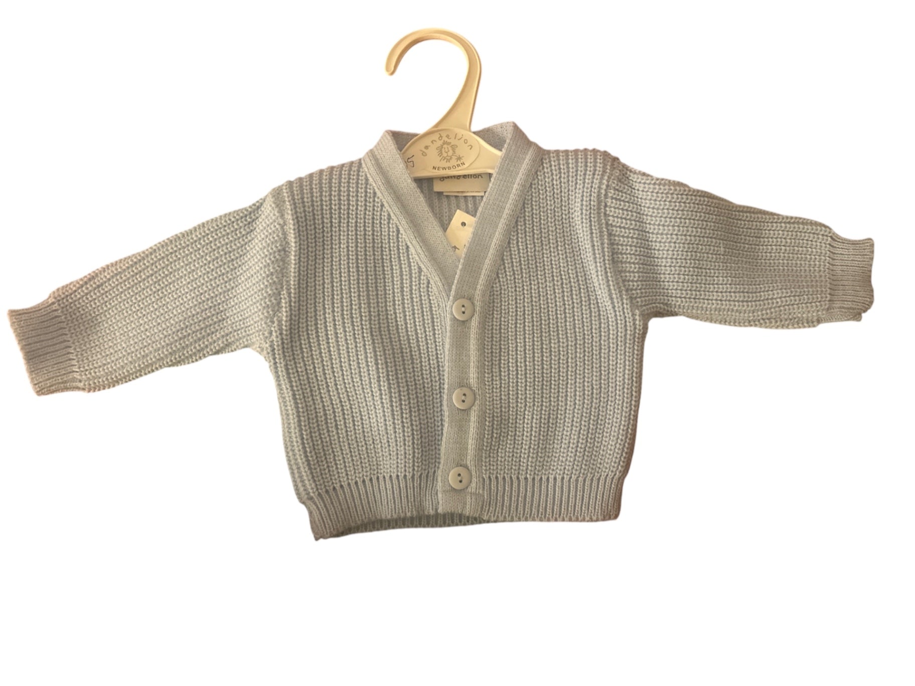 Newborn Hello World Cardigan Blue