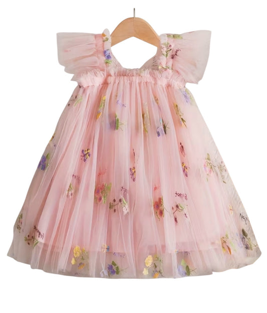 1/2yrs Peach Forget Me Knot Dress