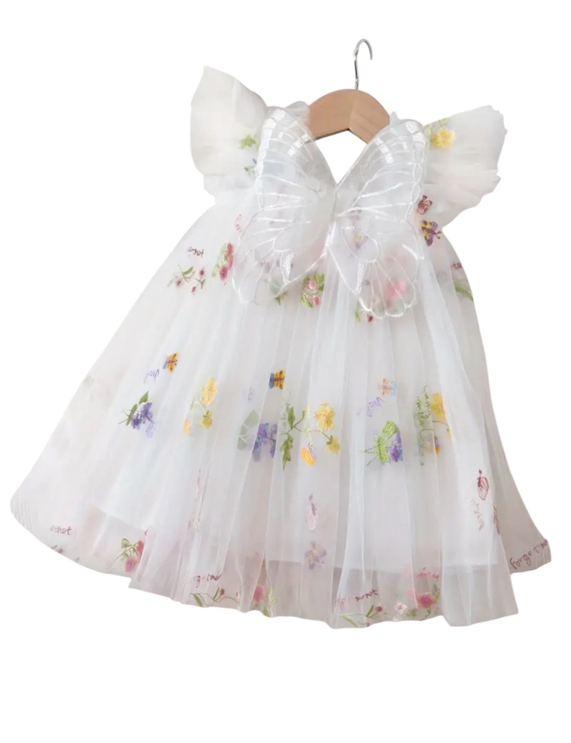 3/4yrs White Forget Me Knot Dress