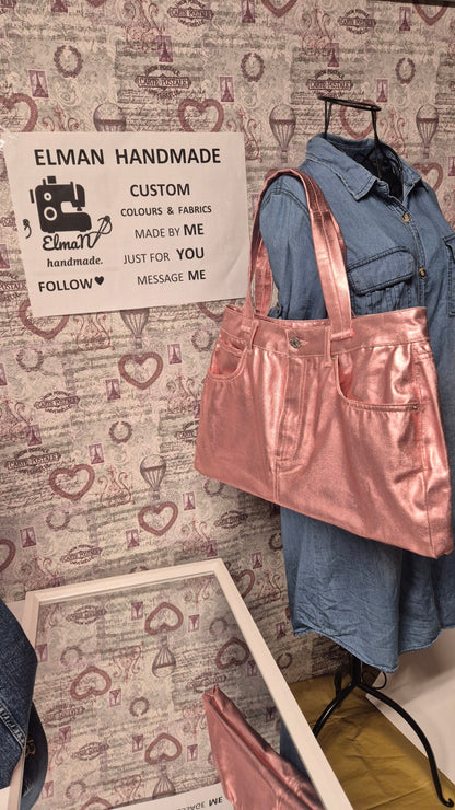 Pink denim