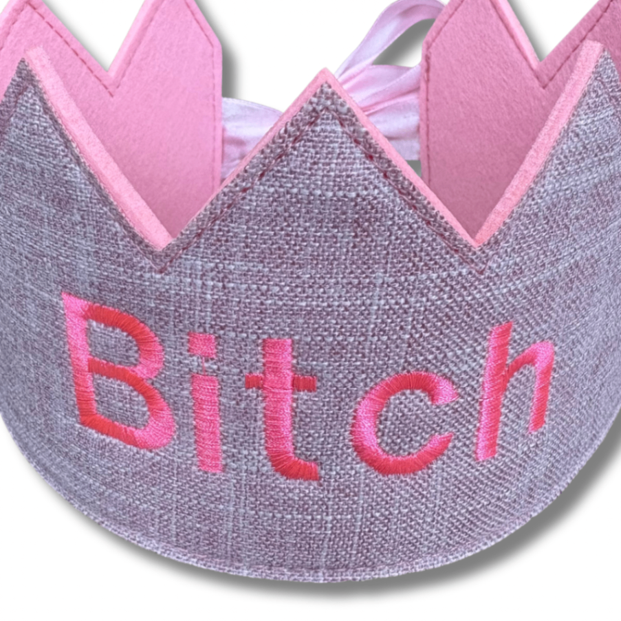 Bitch Adult Fabric Crown