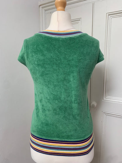 vintage lee green cotton top 