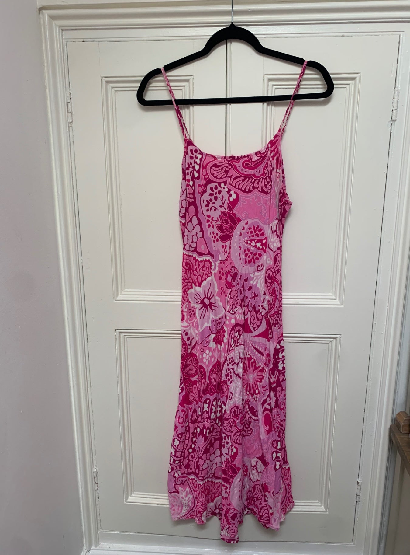 vintage pink floral dress