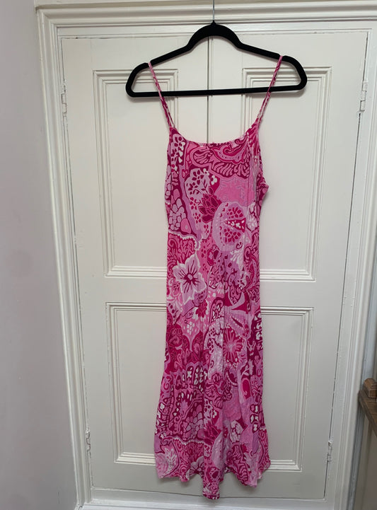 vintage pink floral dress
