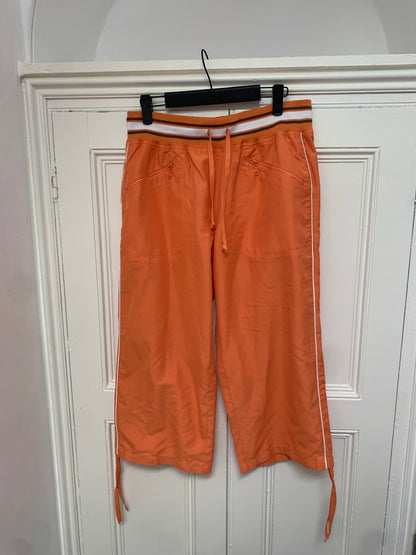 vintage orange capri sweatpants 