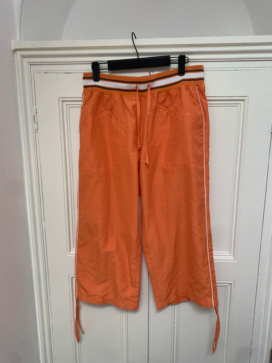 vintage orange capri sweatpants 