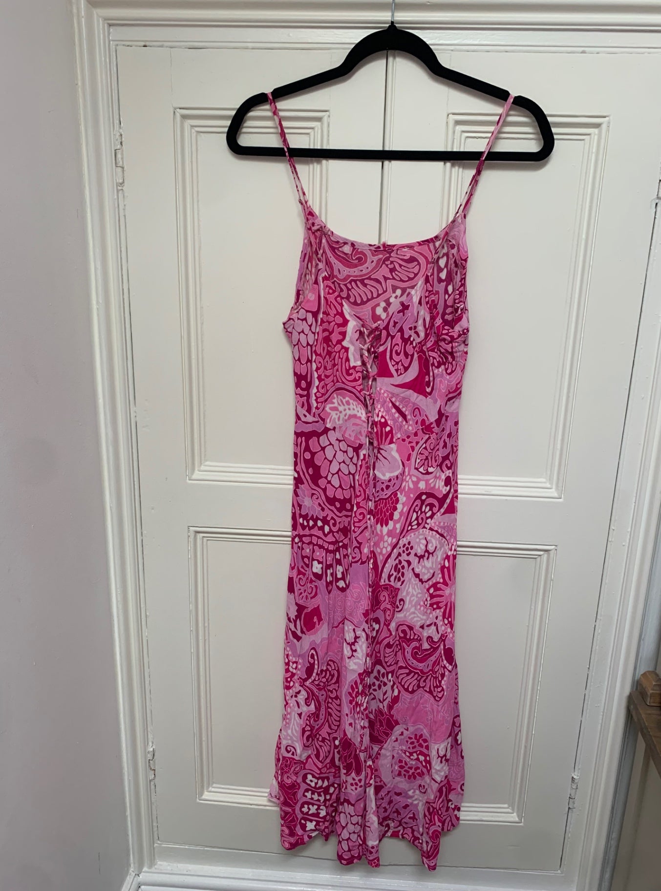 vintage pink floral dress