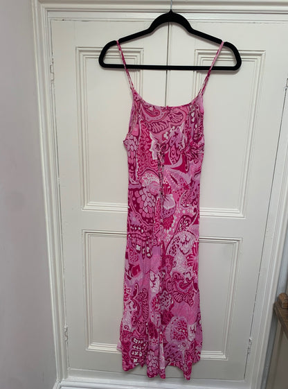 vintage pink floral dress
