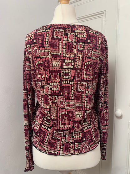 vintage mosaic berkertex top
