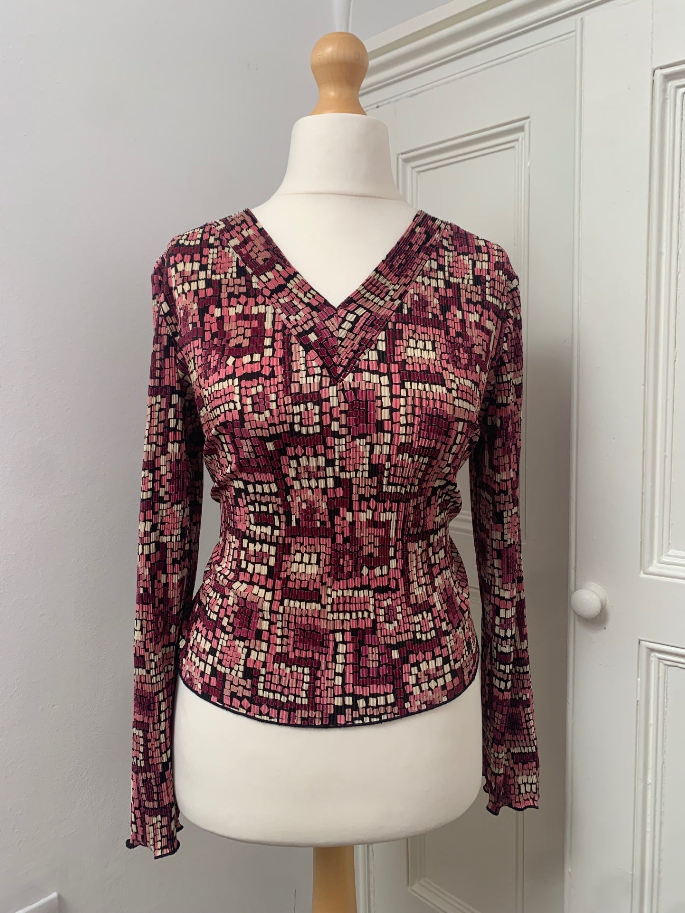vintage mosaic berkertex top
