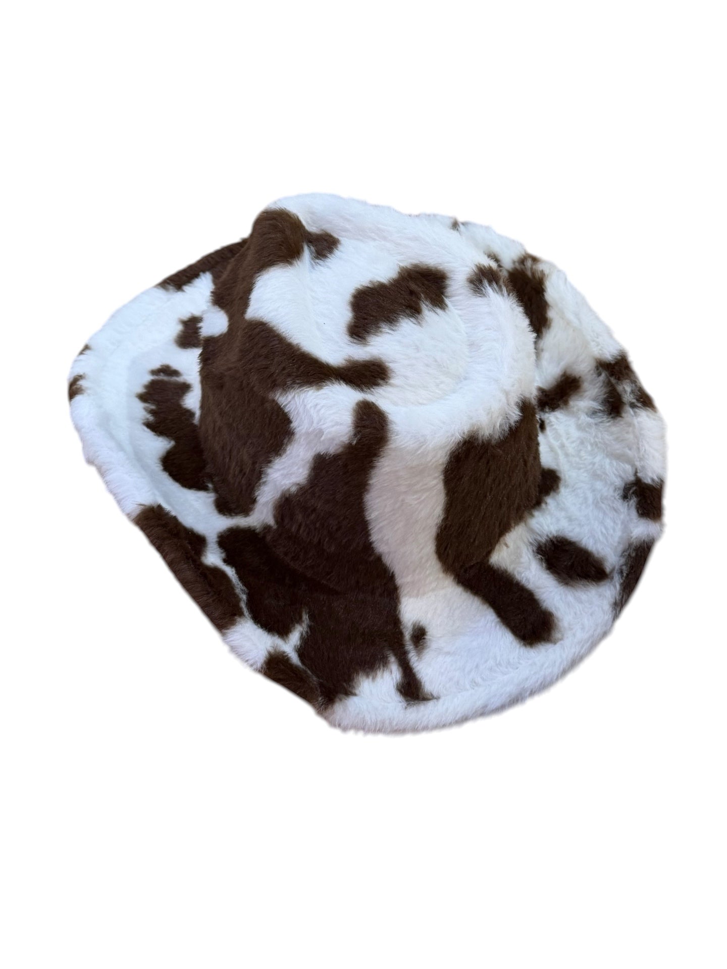 Brown Fur Heart Cowboy Hat Adjustable