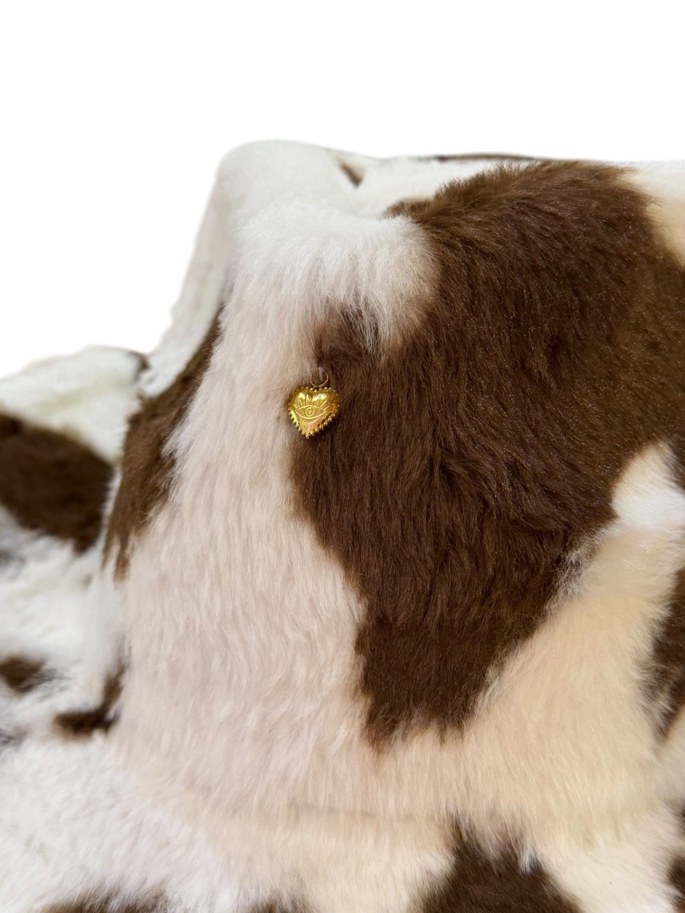 Brown Fur Heart Cowboy Hat Adjustable