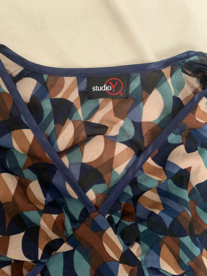 vintage 90s geometric top 