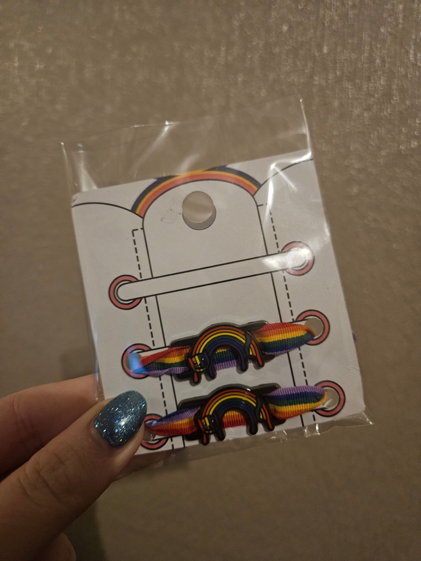 Rainbow Cat Enamel Metal Shoe Tag Lace Charm
