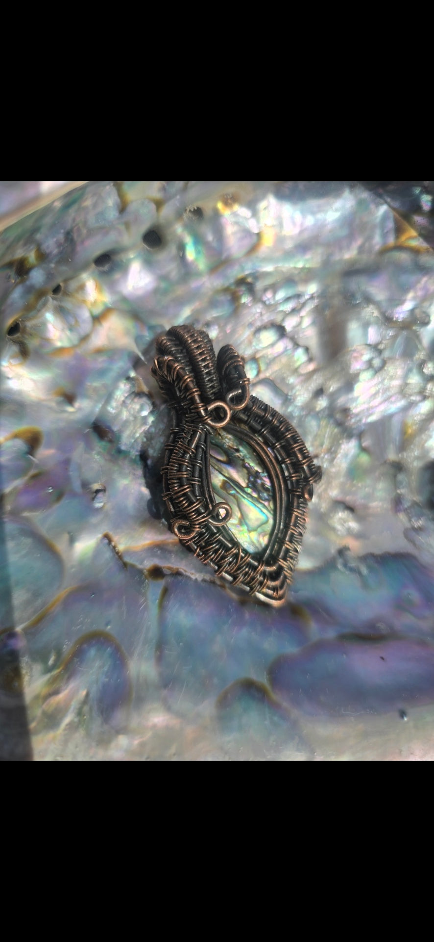 Abalone shell necklace