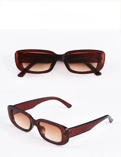 90s Oblong Sunnies Tan