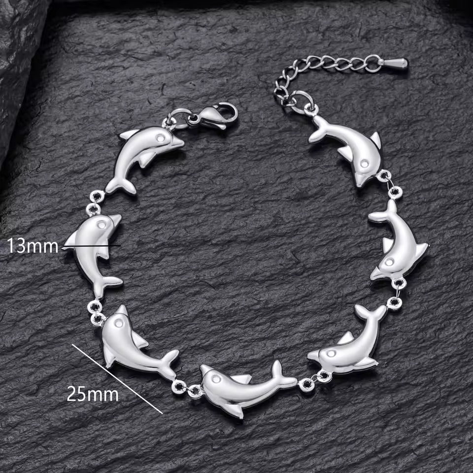 Silver Dolphin Bracelet