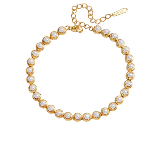 Capri Gold Pearl Bracelet