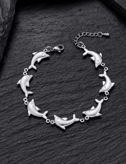 Silver Dolphin Bracelet