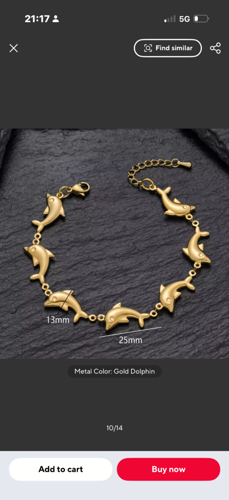 Gold Dolphin Bracelet