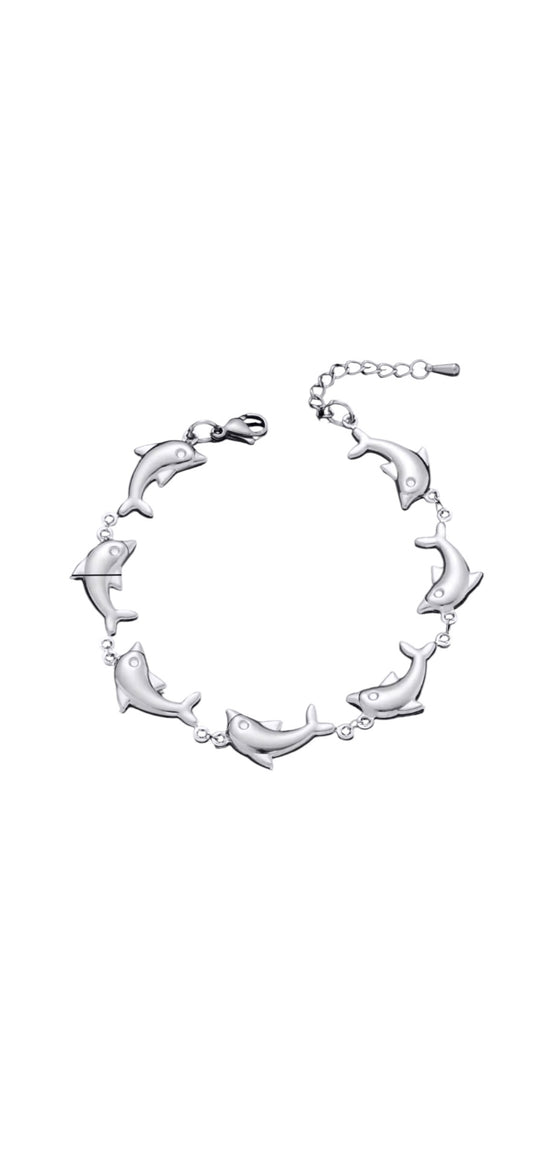 Silver Dolphin Bracelet